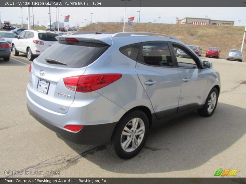 Aurora Blue / Taupe 2011 Hyundai Tucson GLS AWD