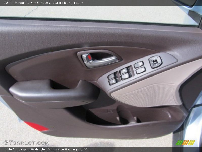 Aurora Blue / Taupe 2011 Hyundai Tucson GLS AWD