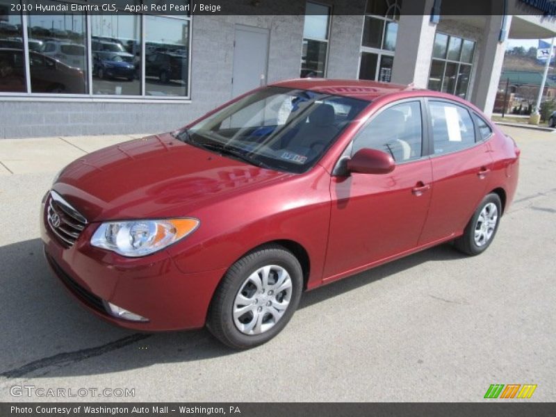 Apple Red Pearl / Beige 2010 Hyundai Elantra GLS