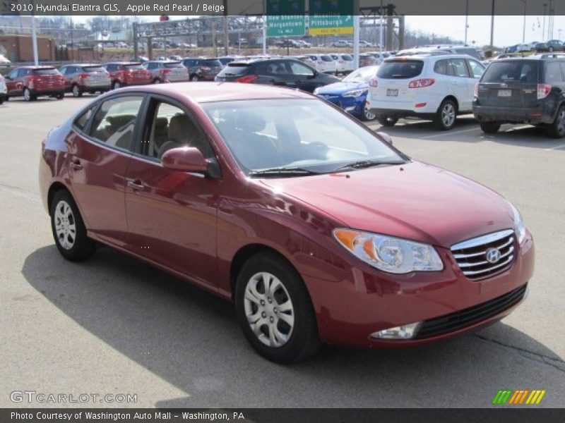 Apple Red Pearl / Beige 2010 Hyundai Elantra GLS