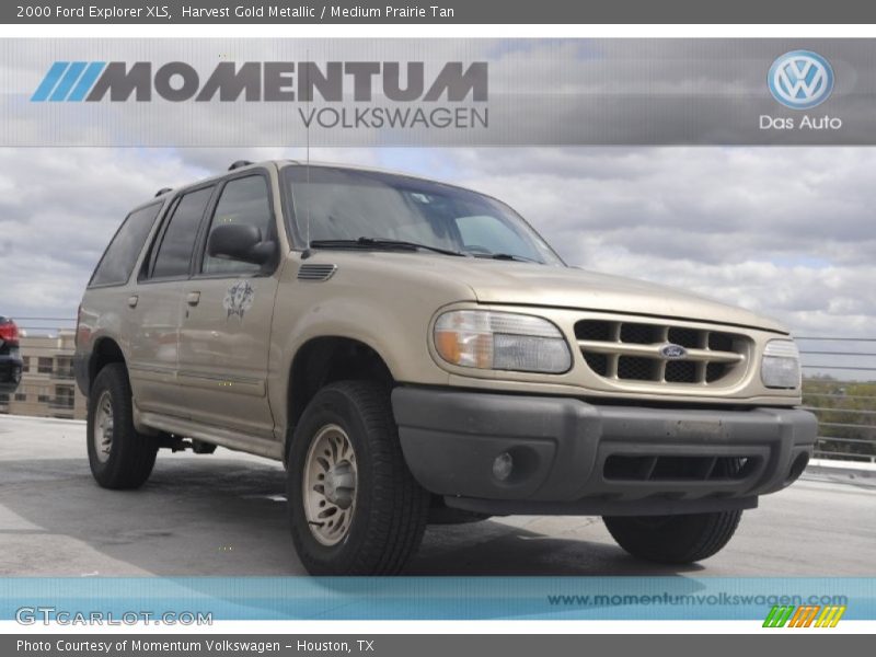 Harvest Gold Metallic / Medium Prairie Tan 2000 Ford Explorer XLS