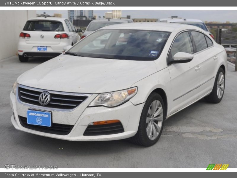 Candy White / Cornsilk Beige/Black 2011 Volkswagen CC Sport