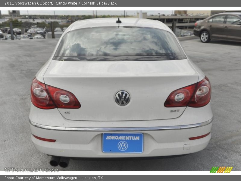 Candy White / Cornsilk Beige/Black 2011 Volkswagen CC Sport