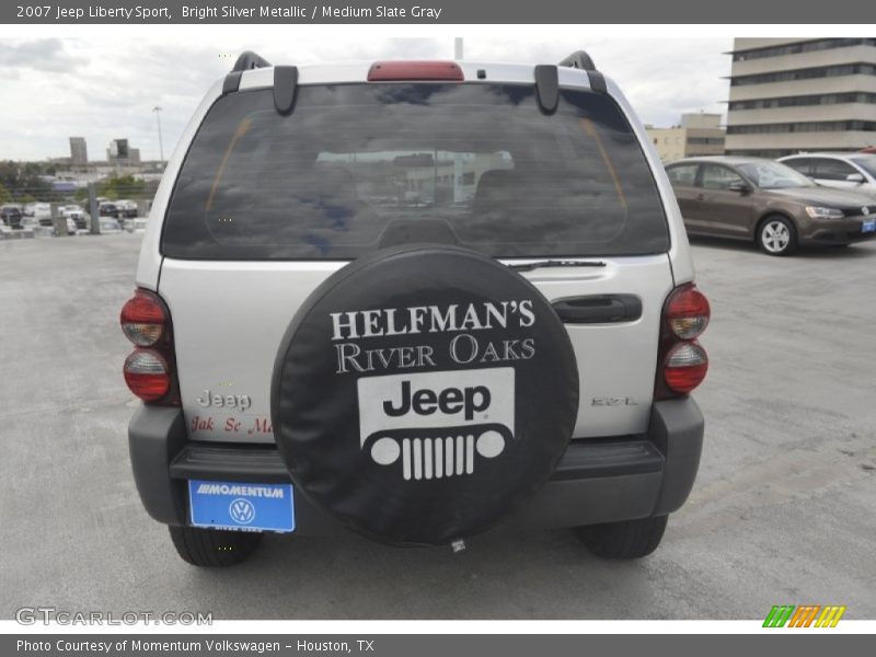 Bright Silver Metallic / Medium Slate Gray 2007 Jeep Liberty Sport