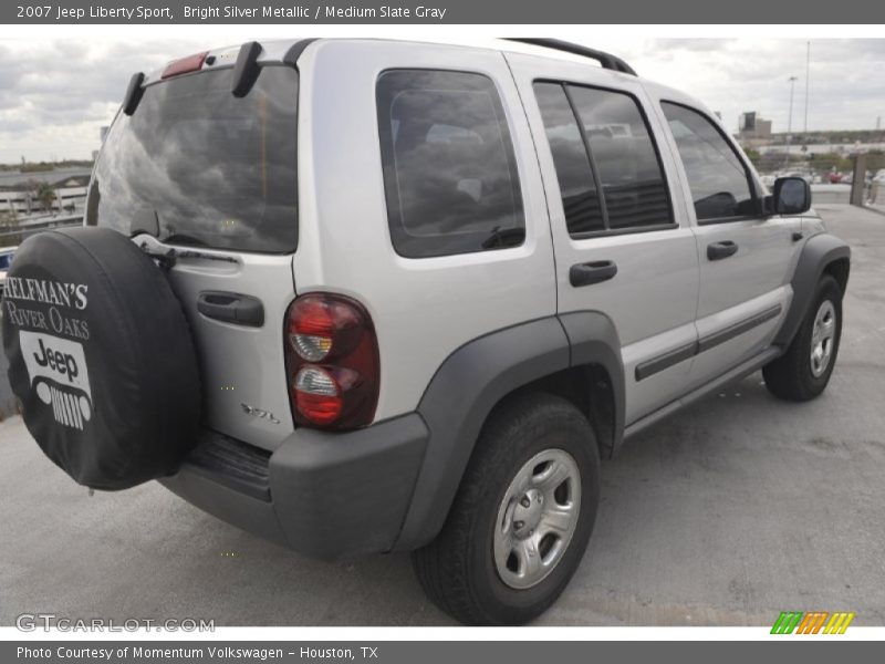 Bright Silver Metallic / Medium Slate Gray 2007 Jeep Liberty Sport