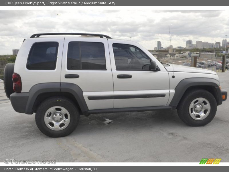 Bright Silver Metallic / Medium Slate Gray 2007 Jeep Liberty Sport