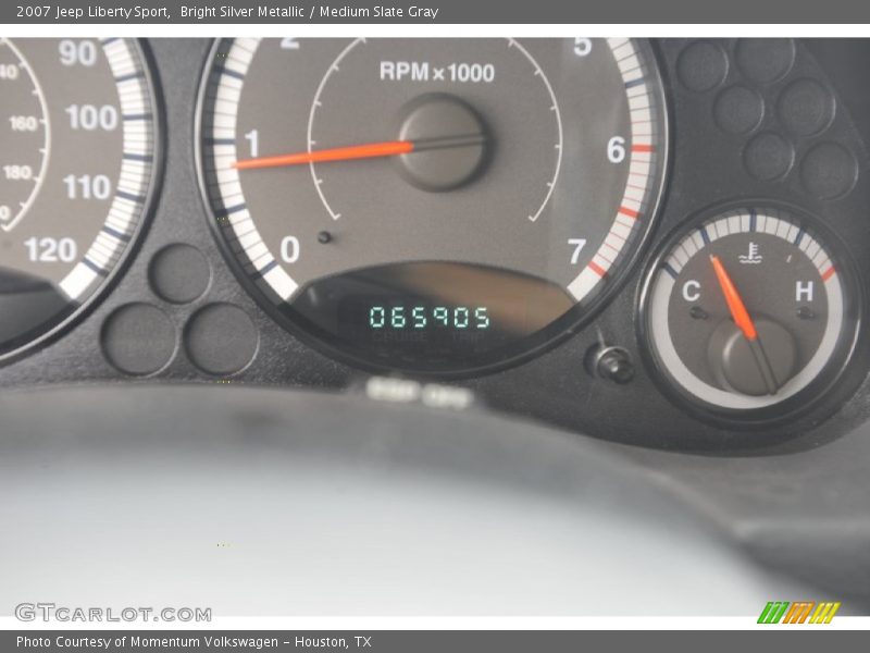 Bright Silver Metallic / Medium Slate Gray 2007 Jeep Liberty Sport