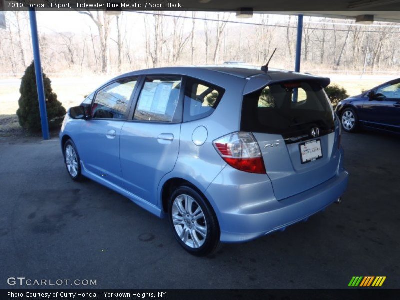 Tidewater Blue Metallic / Sport Black 2010 Honda Fit Sport