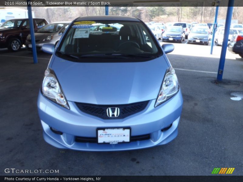 Tidewater Blue Metallic / Sport Black 2010 Honda Fit Sport