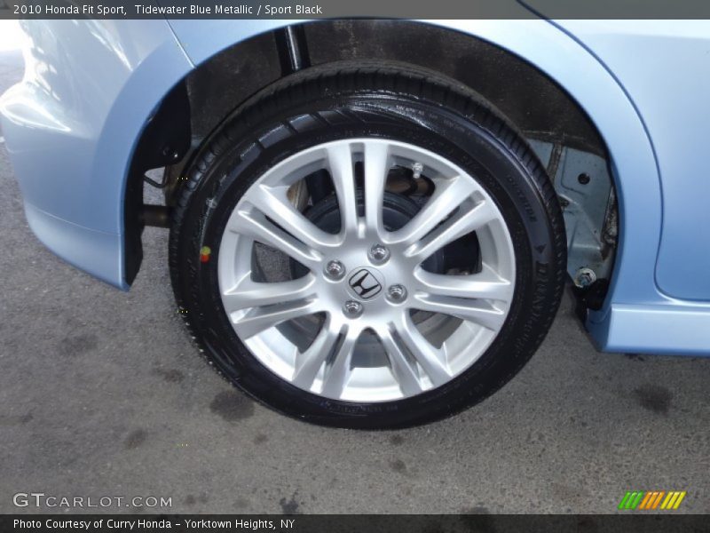 Tidewater Blue Metallic / Sport Black 2010 Honda Fit Sport
