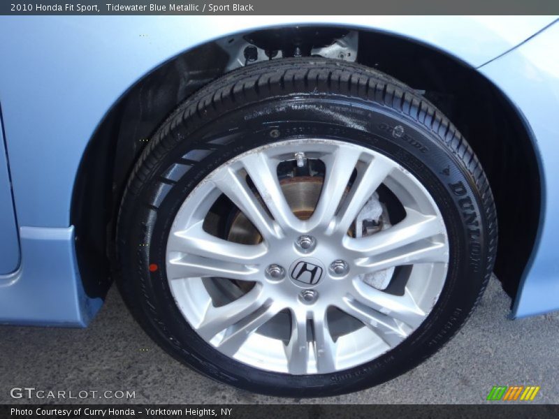 Tidewater Blue Metallic / Sport Black 2010 Honda Fit Sport