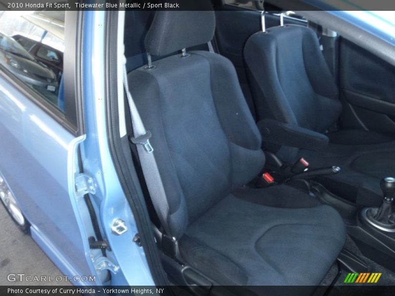 Tidewater Blue Metallic / Sport Black 2010 Honda Fit Sport