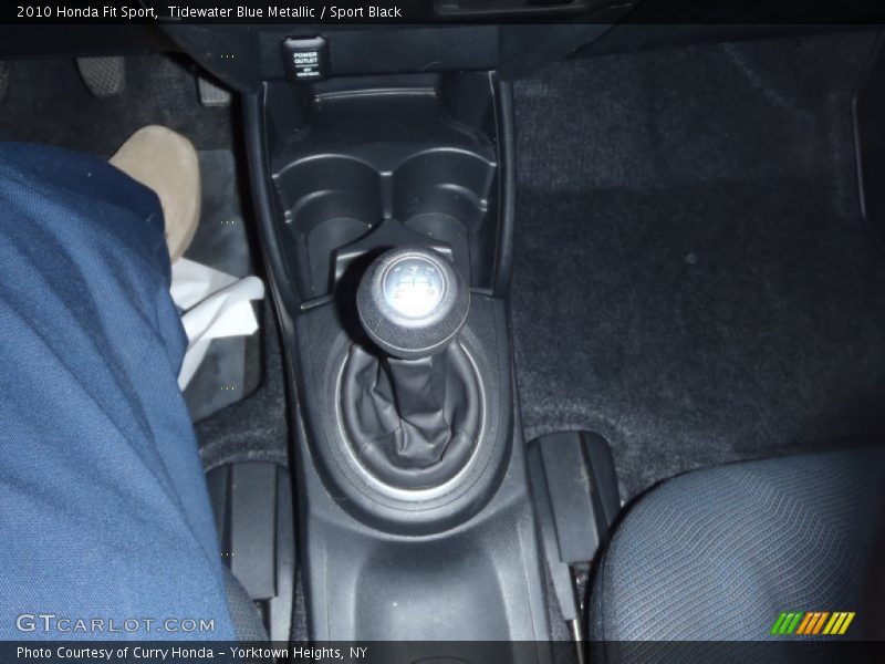 Tidewater Blue Metallic / Sport Black 2010 Honda Fit Sport