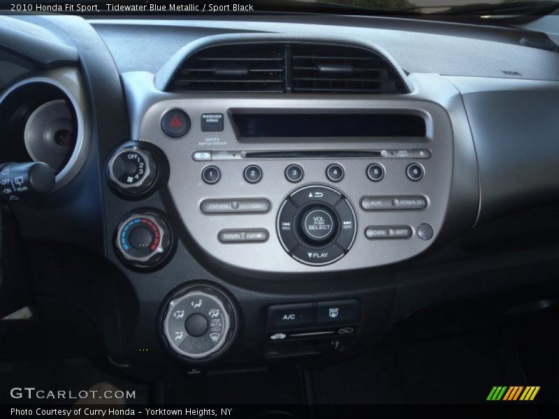 Tidewater Blue Metallic / Sport Black 2010 Honda Fit Sport