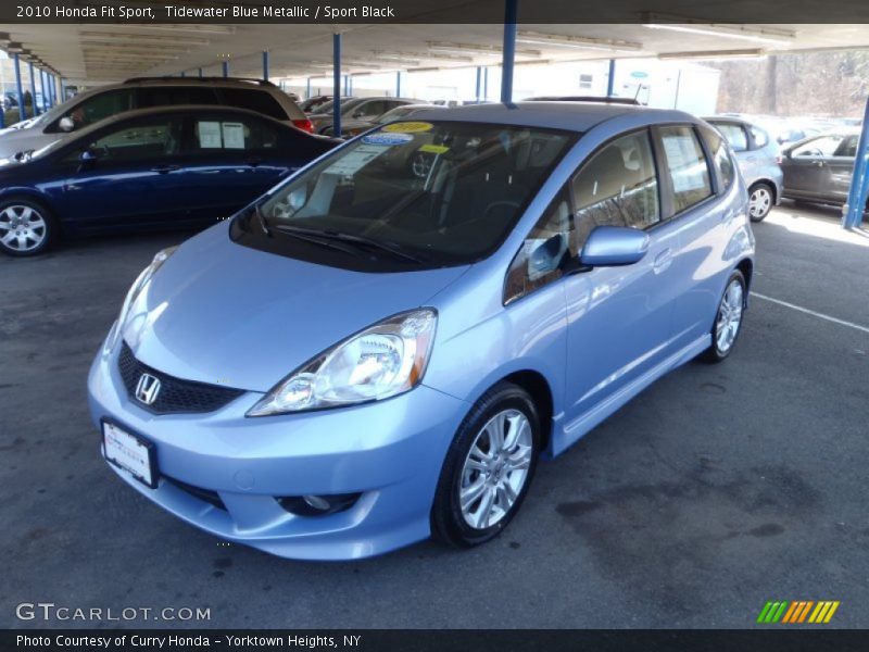 Tidewater Blue Metallic / Sport Black 2010 Honda Fit Sport