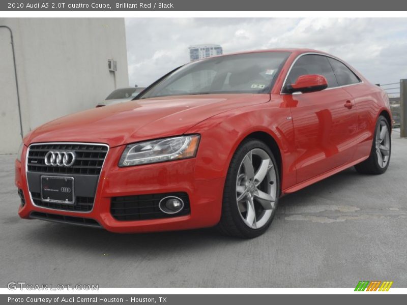 Brilliant Red / Black 2010 Audi A5 2.0T quattro Coupe