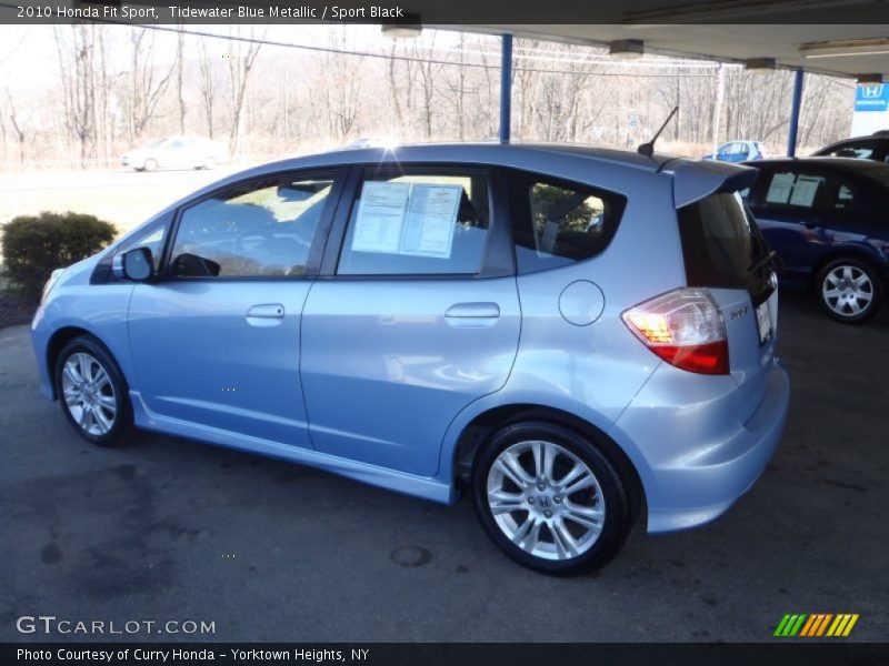 Tidewater Blue Metallic / Sport Black 2010 Honda Fit Sport