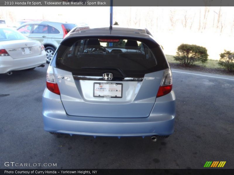 Tidewater Blue Metallic / Sport Black 2010 Honda Fit Sport