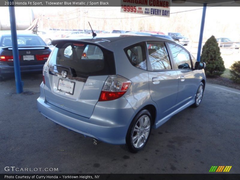 Tidewater Blue Metallic / Sport Black 2010 Honda Fit Sport