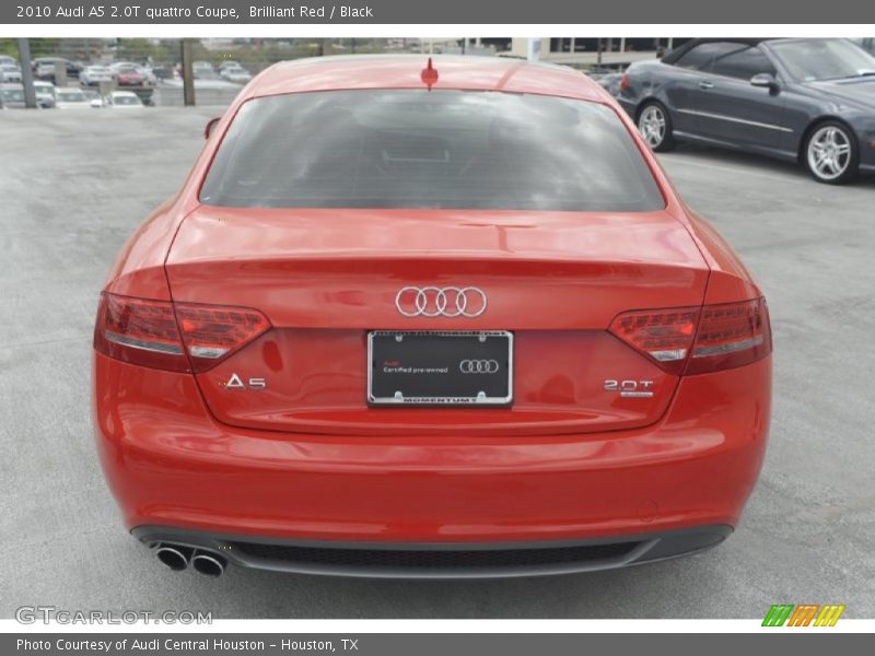 Brilliant Red / Black 2010 Audi A5 2.0T quattro Coupe