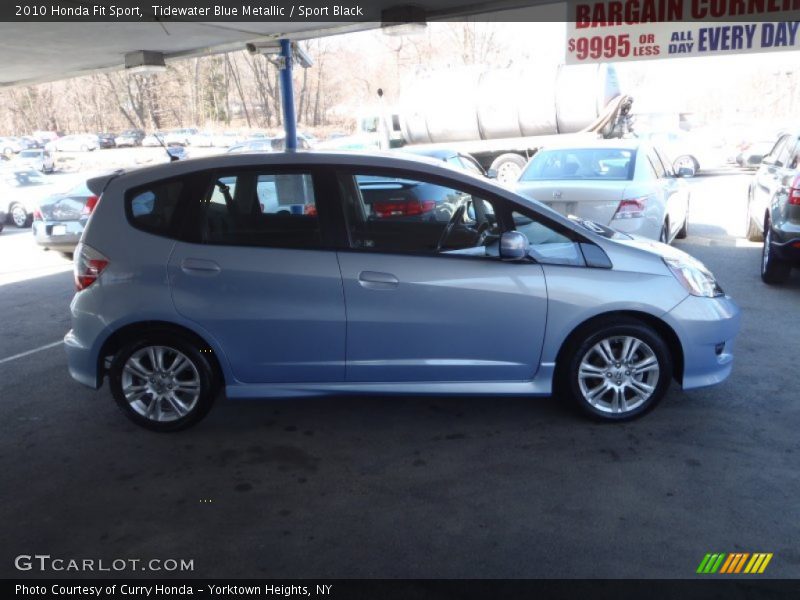 Tidewater Blue Metallic / Sport Black 2010 Honda Fit Sport
