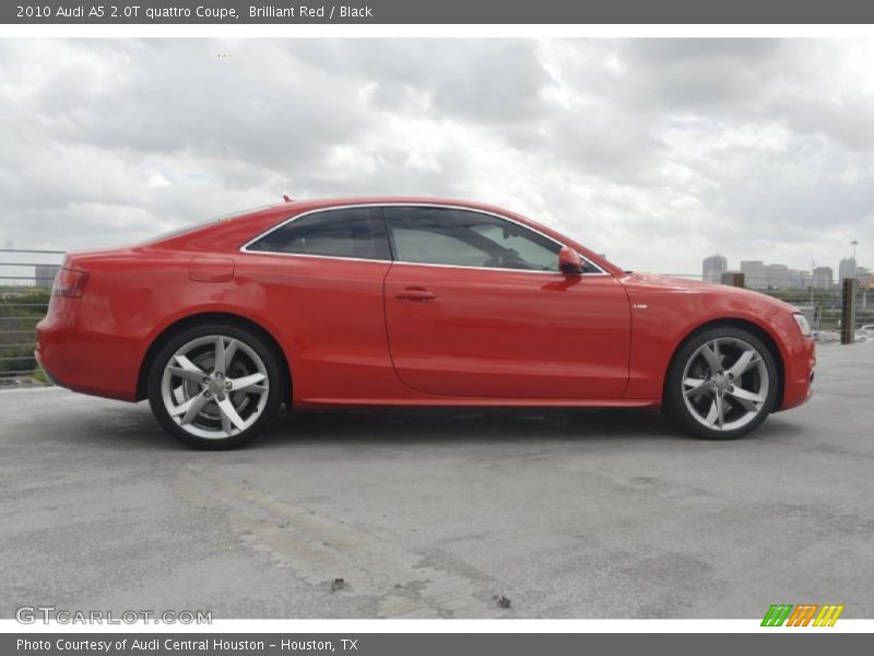 Brilliant Red / Black 2010 Audi A5 2.0T quattro Coupe