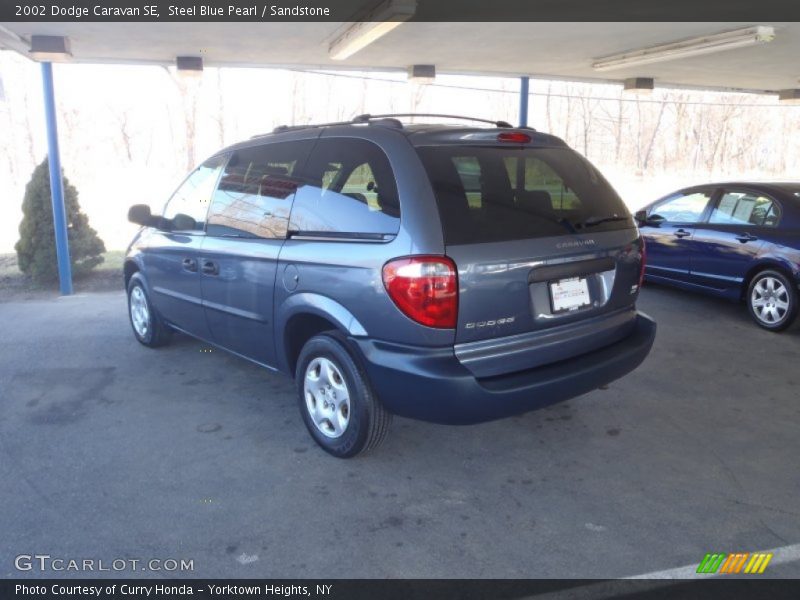 Steel Blue Pearl / Sandstone 2002 Dodge Caravan SE
