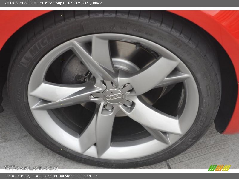 Brilliant Red / Black 2010 Audi A5 2.0T quattro Coupe