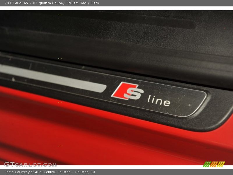 Brilliant Red / Black 2010 Audi A5 2.0T quattro Coupe