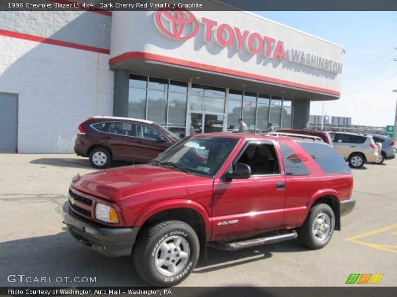 Dark Cherry Red Metallic / Graphite 1996 Chevrolet Blazer LS 4x4