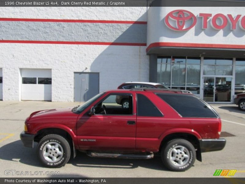 Dark Cherry Red Metallic / Graphite 1996 Chevrolet Blazer LS 4x4