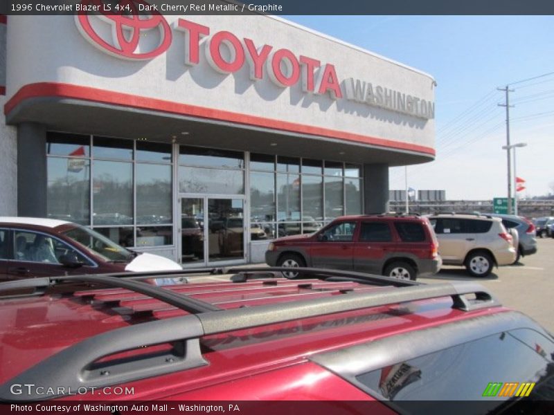 Dark Cherry Red Metallic / Graphite 1996 Chevrolet Blazer LS 4x4