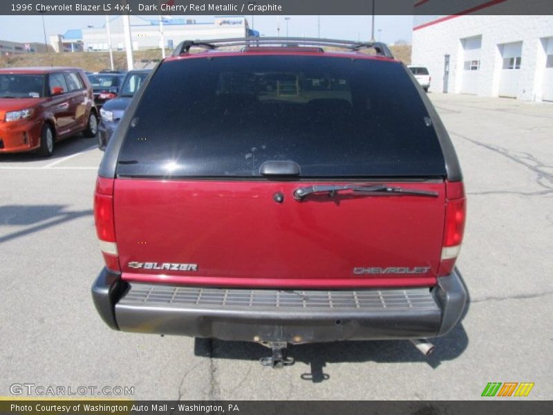 Dark Cherry Red Metallic / Graphite 1996 Chevrolet Blazer LS 4x4