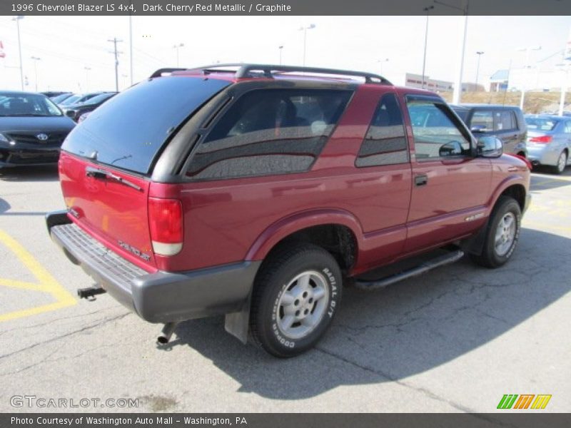 Dark Cherry Red Metallic / Graphite 1996 Chevrolet Blazer LS 4x4