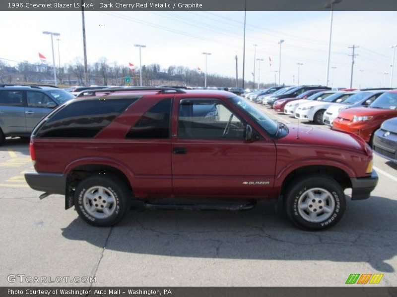 Dark Cherry Red Metallic / Graphite 1996 Chevrolet Blazer LS 4x4