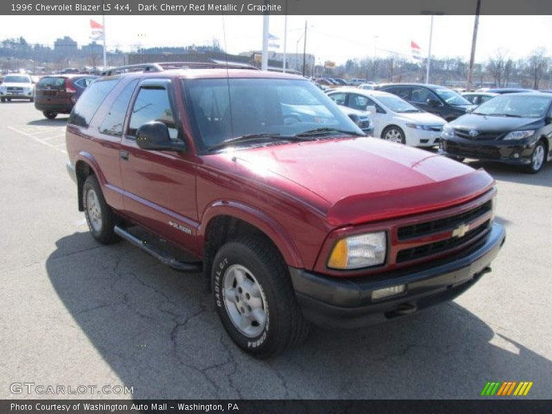 Dark Cherry Red Metallic / Graphite 1996 Chevrolet Blazer LS 4x4