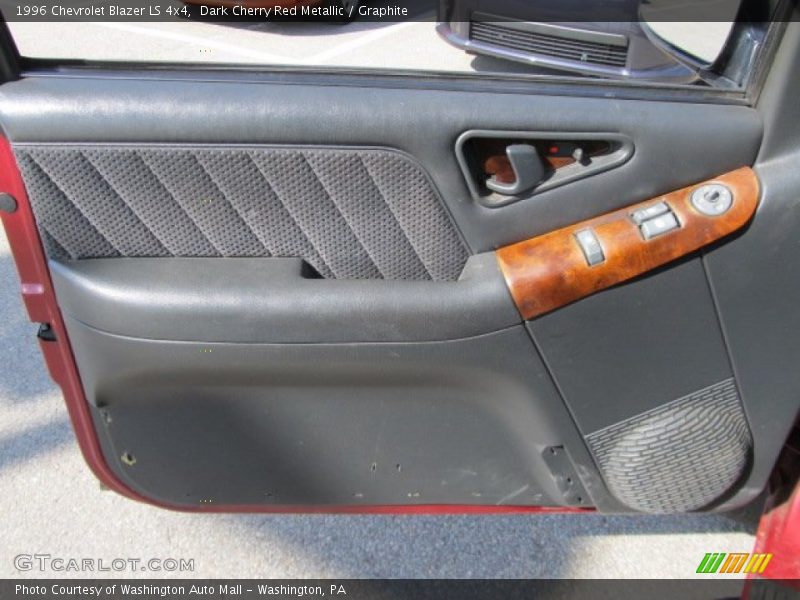 Dark Cherry Red Metallic / Graphite 1996 Chevrolet Blazer LS 4x4