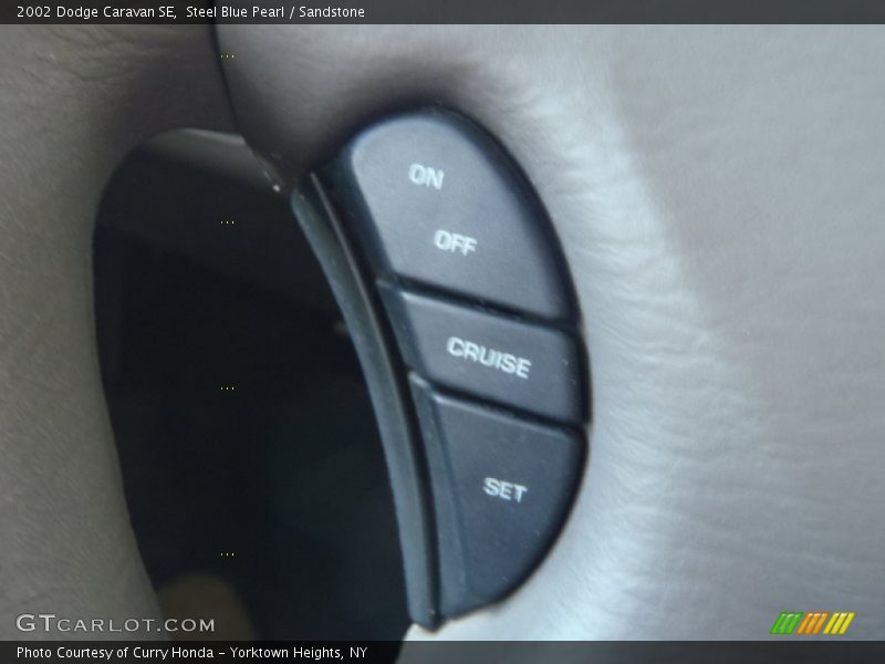 Steel Blue Pearl / Sandstone 2002 Dodge Caravan SE