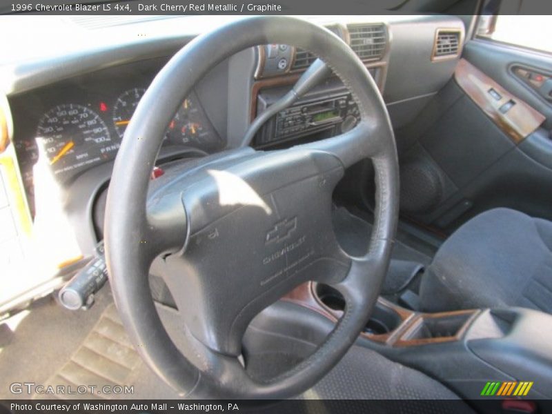 Dark Cherry Red Metallic / Graphite 1996 Chevrolet Blazer LS 4x4