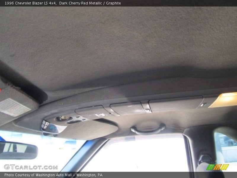 Dark Cherry Red Metallic / Graphite 1996 Chevrolet Blazer LS 4x4
