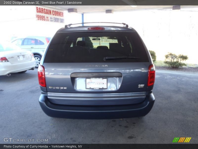 Steel Blue Pearl / Sandstone 2002 Dodge Caravan SE