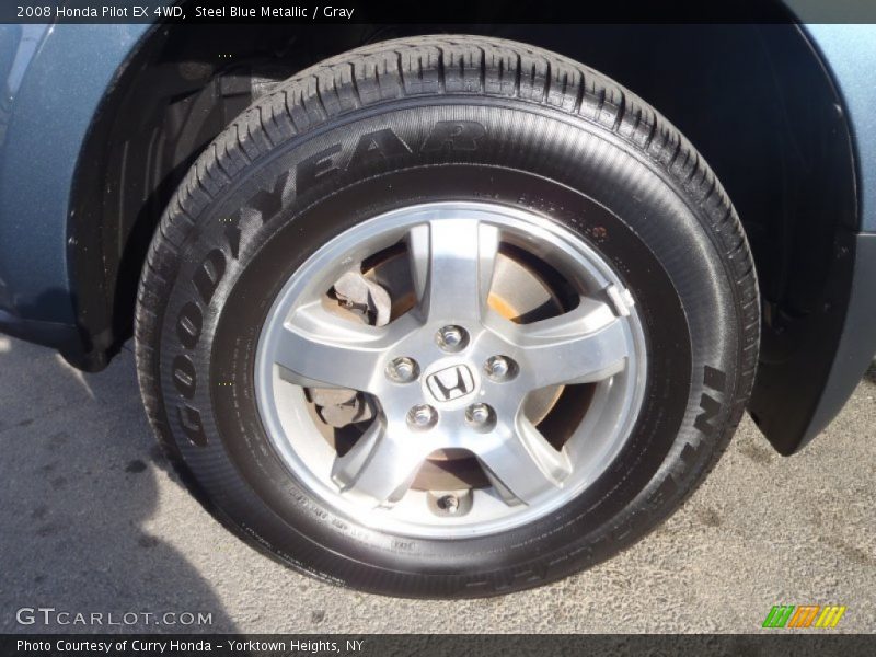 Steel Blue Metallic / Gray 2008 Honda Pilot EX 4WD