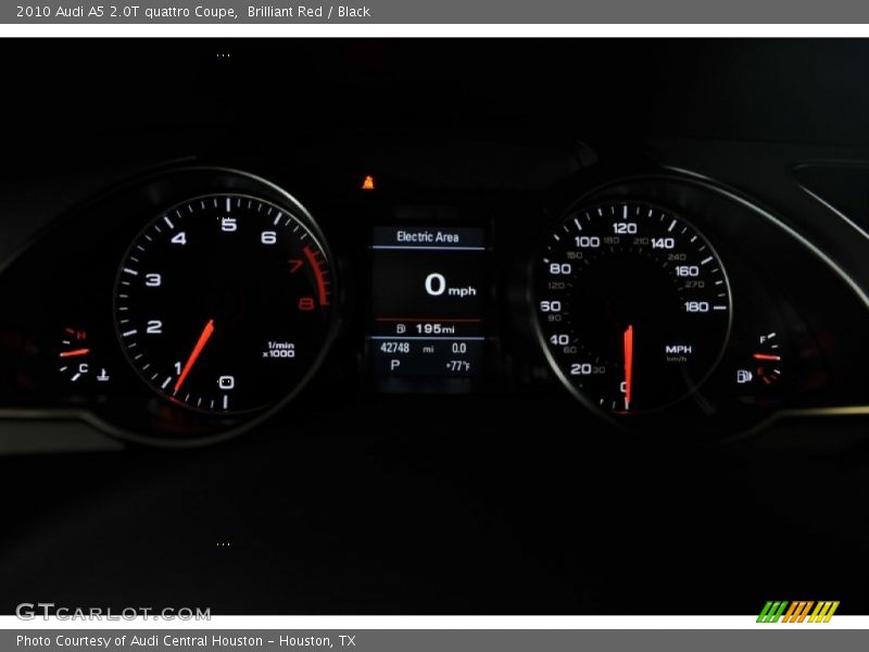 Brilliant Red / Black 2010 Audi A5 2.0T quattro Coupe