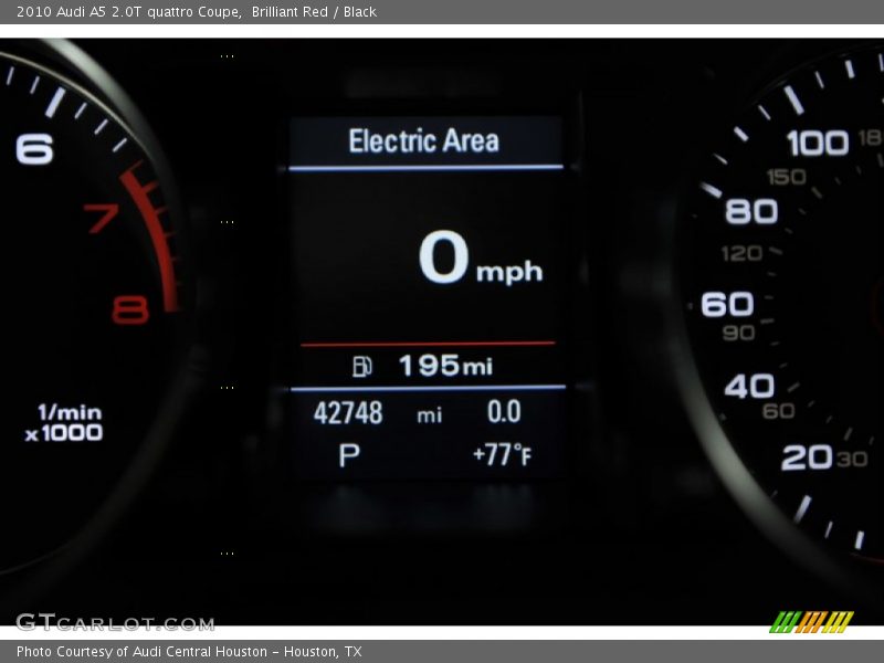 Brilliant Red / Black 2010 Audi A5 2.0T quattro Coupe