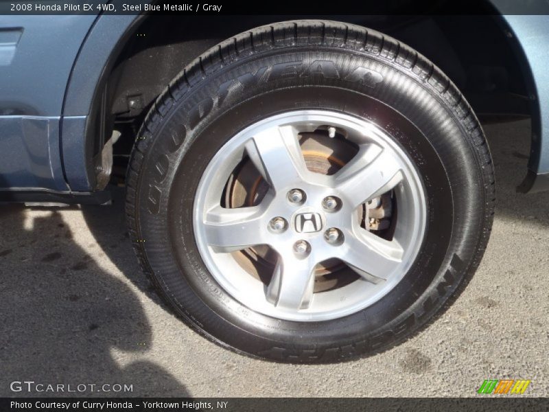 Steel Blue Metallic / Gray 2008 Honda Pilot EX 4WD