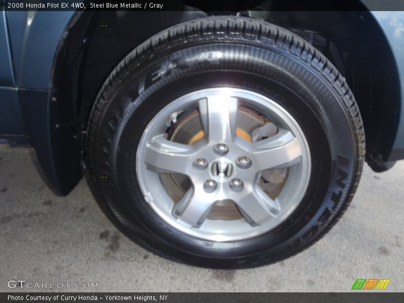 Steel Blue Metallic / Gray 2008 Honda Pilot EX 4WD