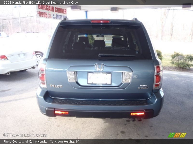 Steel Blue Metallic / Gray 2008 Honda Pilot EX 4WD