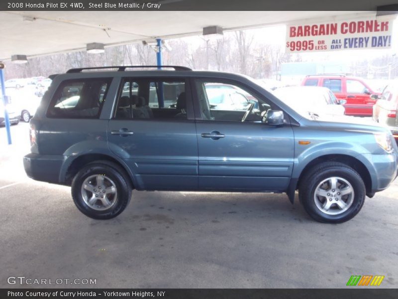 Steel Blue Metallic / Gray 2008 Honda Pilot EX 4WD