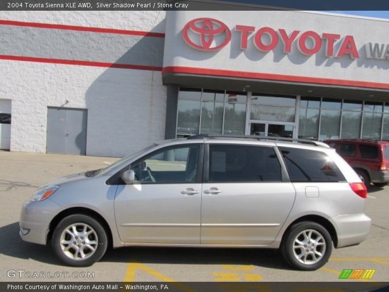 Silver Shadow Pearl / Stone Gray 2004 Toyota Sienna XLE AWD