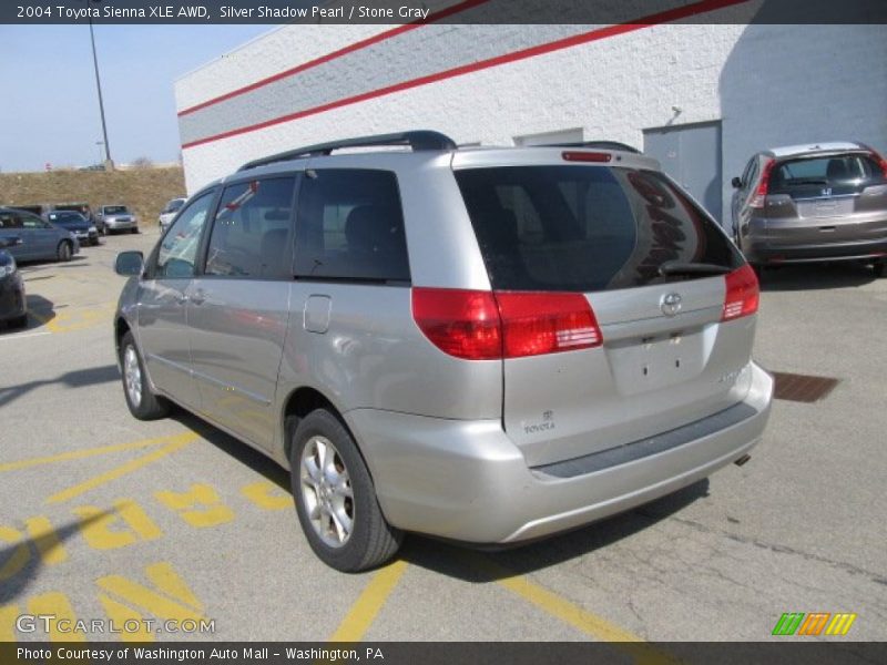 Silver Shadow Pearl / Stone Gray 2004 Toyota Sienna XLE AWD